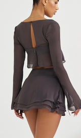 CHIFFON SUIT IN GREY Suits styleofcb