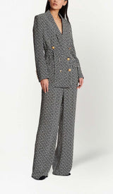 COLOURWAY BELTED DOUBLE-BREASTED BLAZER DRESS styleofcb