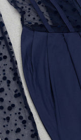 CORSET LACE MAXI DRESS IN NAVY BLUE DRESS STYLE OF CB