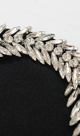 CRYSTAL EMBELLISHED MIDI DRESS IN BIACK Dresses styleofcb