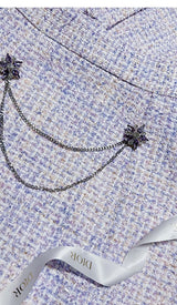 CRYSTAL EMBELLISHED TWO PIECE IN LILAC DRESS STYLE OF CB