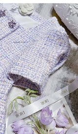 CRYSTAL EMBELLISHED TWO PIECE IN LILAC DRESS STYLE OF CB