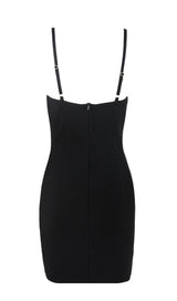 CRYSTAL FLOWER BANDAGE MINI DRESS IN WHITE Dresses styleofcb