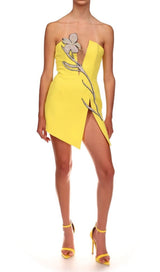 CRYSTAL FLOWER MINI DRESS Dresses styleofcb