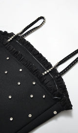 CRYSTAL MINI DRESS IN BLACK Dresses styleofcb