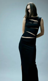 CUTOUT MAXI DRESS IN BLACK Dresses styleofcb
