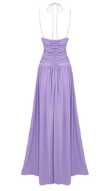 CUTOUT TULLE MAXI DRESS IN LIGHT PURPLE DRESS styleofcb