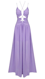 CUTOUT TULLE MAXI DRESS IN LIGHT PURPLE DRESS styleofcb