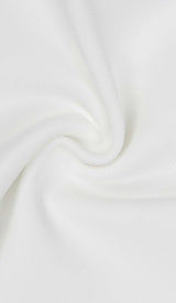 CUTOUT TWO PIECES SUIT IN WHITE DRESS STYLE OF CB