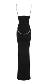 Crystal STRAPPY BANDAGE MAXI DRESS IN BLACK DRESS sis label