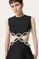 CRYSTAL EMBROIDERED SHORT BANDAGE DRESS Sequins Dress styleofcb