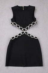 CRYSTAL EMBROIDERED SHORT BANDAGE DRESS Sequins Dress styleofcb