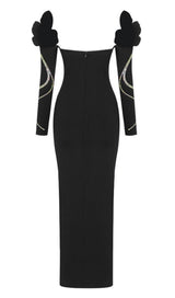 DEEP V MAXI DRESS IN BLACK Dresses styleofcb