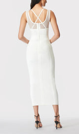 DEEP V MAXI DRESS IN WHITE Dresses styleofcb