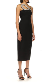 DIAMOND MIDI DRESS IN BLACK Dresses styleofcb