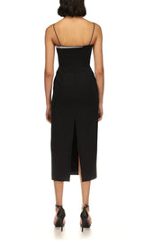 DIAMOND MIDI DRESS IN BLACK Dresses styleofcb