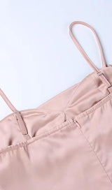 DIAMOND RUCHED MINI DRESS IN PINK styleofcb