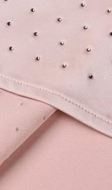 DIAMOND RUCHED MINI DRESS IN PINK styleofcb