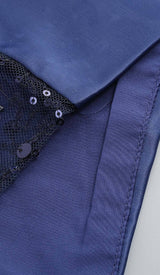 FEATHER SEQUIN MIDI DRESS IN PURPLE DRESS STYLE OF CB