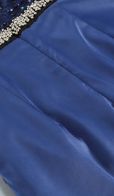 FEATHER SEQUIN MIDI DRESS IN PURPLE DRESS STYLE OF CB