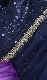 FEATHER SEQUIN MIDI DRESS IN PURPLE DRESS STYLE OF CB