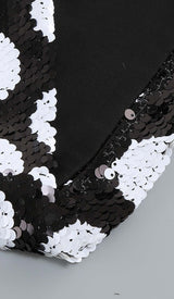 FEATHER TRIM POLKA DOT MINI DRESS DRESS STYLE OF CB