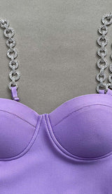 FEATHER STRAPPY MINI DRESS DRESS STYLE OF CB