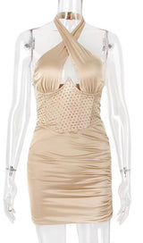 FISHBONE MINI DRESS IN BLUE Dresses styleofcb