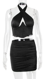 FISHBONE MINI DRESS IN PINK styleofcb