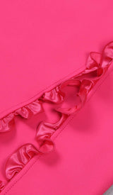 FLORAL EMBELLISHED SLIT MIDI DRESS IN PINK DRESS STYLE OF CB