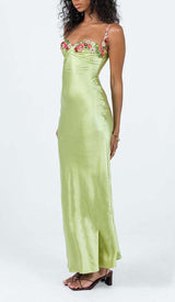 FLORAL STRAP SATIN MINI DRESS DRESS STYLE OF CB