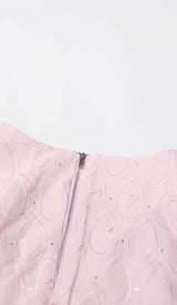 FRILL CUTOUT TRIM MINI DRESS IN PINK DRESS STYLE OF CB