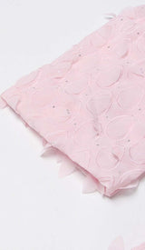 FRILL CUTOUT TRIM MINI DRESS IN PINK DRESS STYLE OF CB