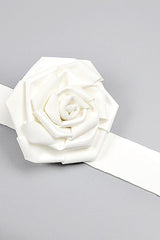 GLAM WITH EDGY SKINTIGHT LATEX GOWN IN WHITE LEATHERETTE PIECES Oh CICI