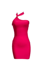 HALTER OFF -SHOULDER MINI DRESS IN WHITE DRESS STYLE OF CB S RED