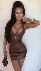 Hollow leather skirt. styleofcb