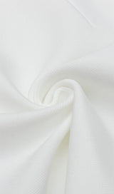 MESH STITCHED SKINNY MINI DRESS IN WHITE styleofcb