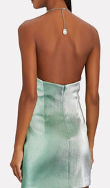 DIAMOND SUSPENDER DRESS IN MINT GREEN styleofcb