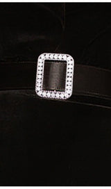 SQUARE SHOULDER MINI DRESS IN BLACK styleofcb