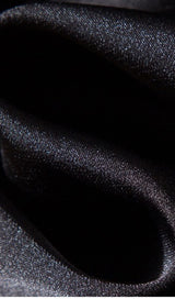 DOUBLE-BREASTED SUSPENDER DRESS IN BLACK styleofcb