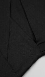 BANDAGE-STYLE HOLLOWED-OUT SHEATH DRESS IN BLACK styleofcb