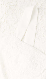 LACE DETAIL STRAPPY MIDI DRESS IN WHITE DRESS STYLE OF CB