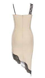 LACE STRAPPY HIGH-LOW DRESS IN IVORY DRESS STYLE OF CB