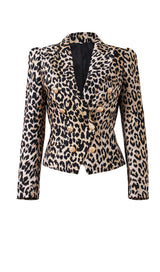 LEOPARD BREAST JACQUARD JACKET DRESS STYLE OF CB