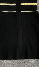 LONG SLEEVE BANDAGE MINI DRESS IN BLACK DRESS styleofcbdress