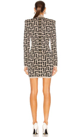 LONG SLEEVE HIGH COLLAR DRESS styleofcb