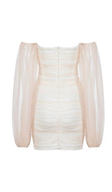 LONG SLEEVE MINI DRESS IN PINK Dresses styleofcb