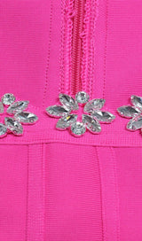 LONG SLEEVE SQUARE COLLAR MINI DRESS IN PINK DRESS sis label