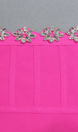 LONG SLEEVE SQUARE COLLAR MINI DRESS IN PINK DRESS sis label