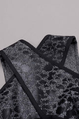 LEOPARD PRINT CRISS CROSS TIGHT BELT SPLIT LONG BANDAGE DRESS Bandage Dresses styleofcb